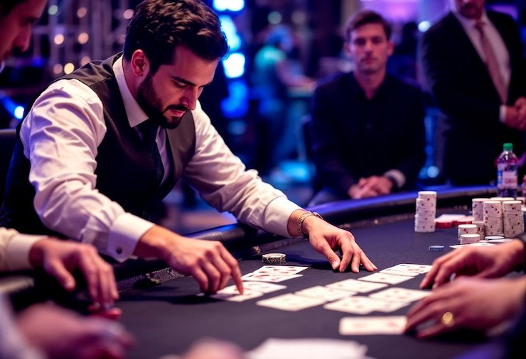 Blueprint Gaming live-dealer studio with HD camera angles and professional croupier